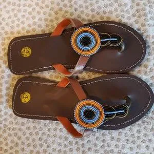 Shoes | Unisex Maasai Leather Sandals Size 15 Or 42  display picture 3